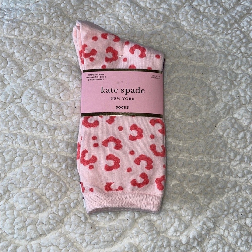 Kate Spade Crew Socks 3/pr